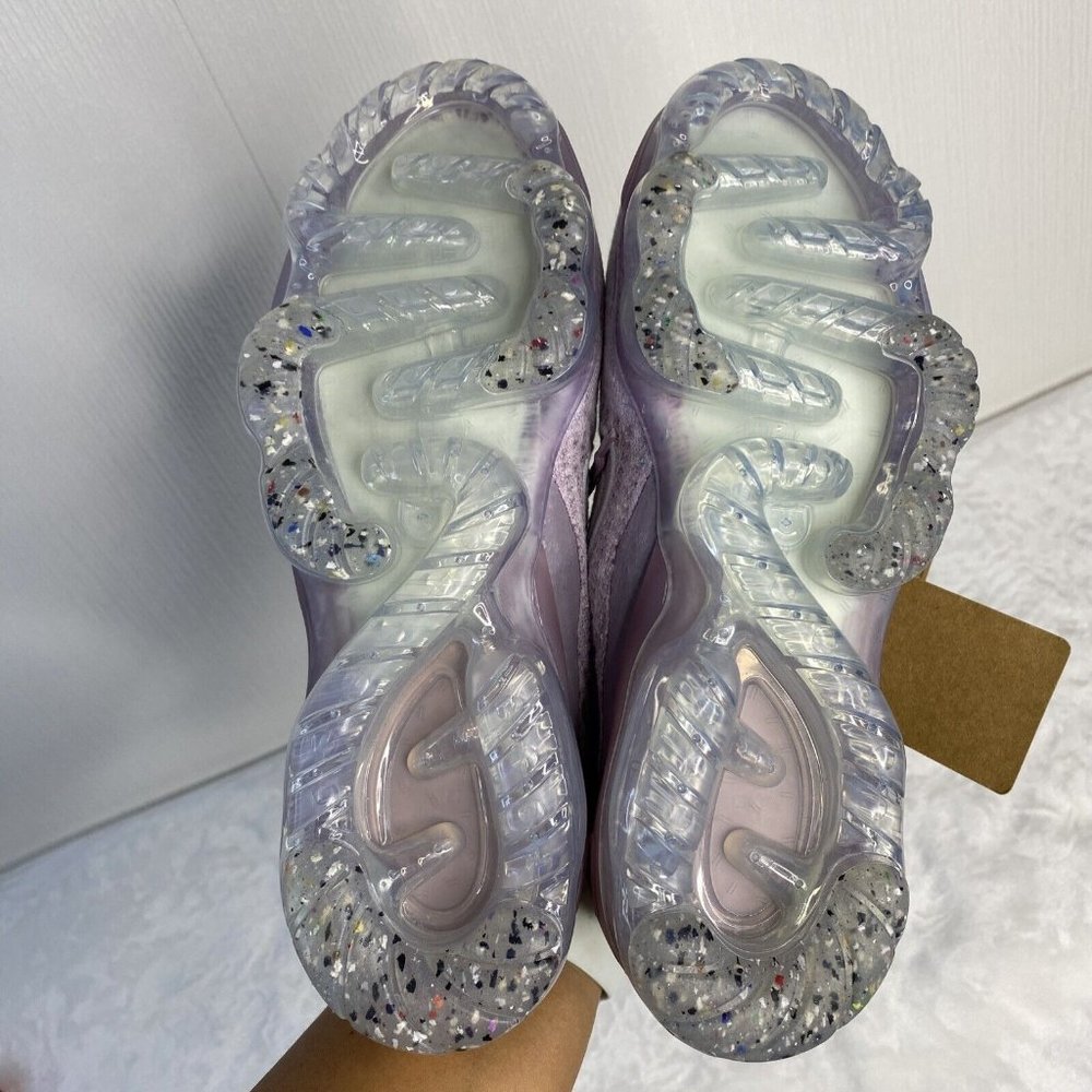 Nike Women's Purple Knit VaporMax Style Athletic Shoes - Picture 10 of 11